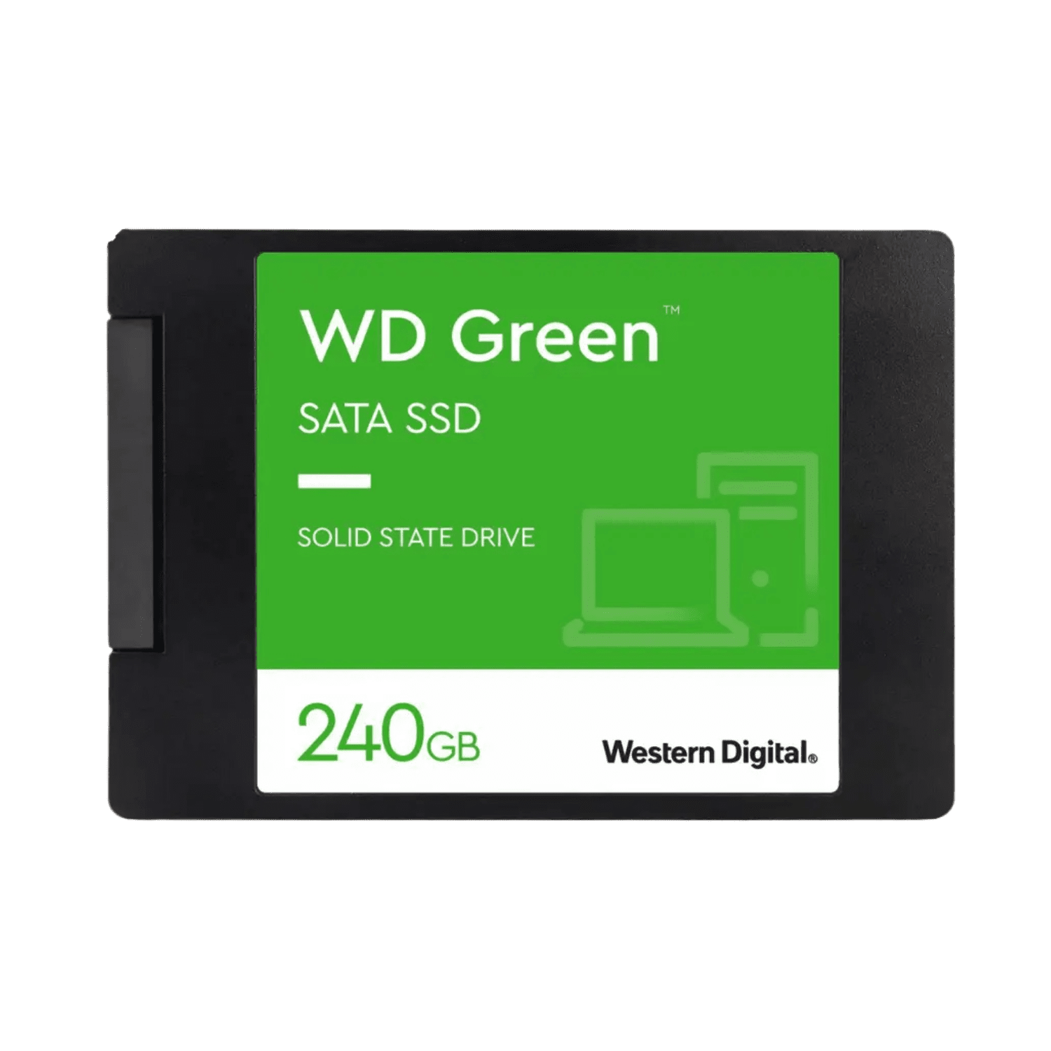 Western Digital WD Green SATA 240GB, Up to 545MB/s, 2.5 Inch/7 mm, 3Y Warranty, Internal Solid State Drive (SSD) (WDS240G3G0A) - Image 1